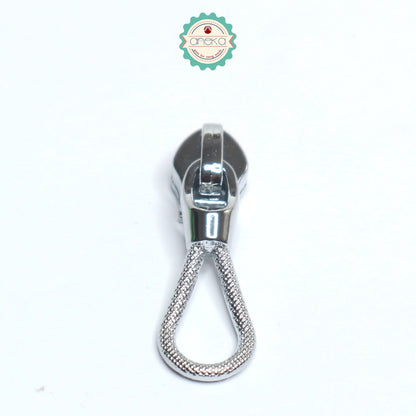 ANEKA - [2PCS] Kepala Resleting Hitam / Silver / Emas