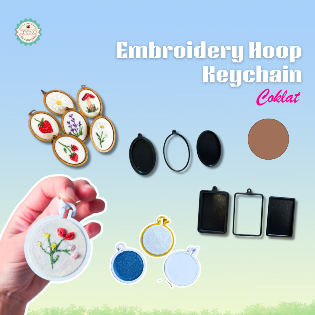 KATALOG - [TANPA KAIN] 3D Print Peralatan Menyulam Pemidangan Kecil / Embroidery Hoop