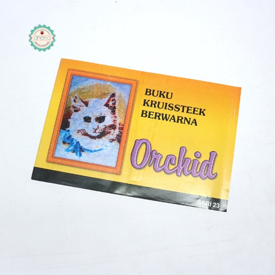 BUKU KRISTIK/CROSS STITCH ORCHID KRUISSTEEK BERWARNA