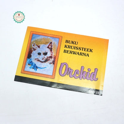 BUKU KRISTIK/CROSS STITCH ORCHID KRUISSTEEK BERWARNA