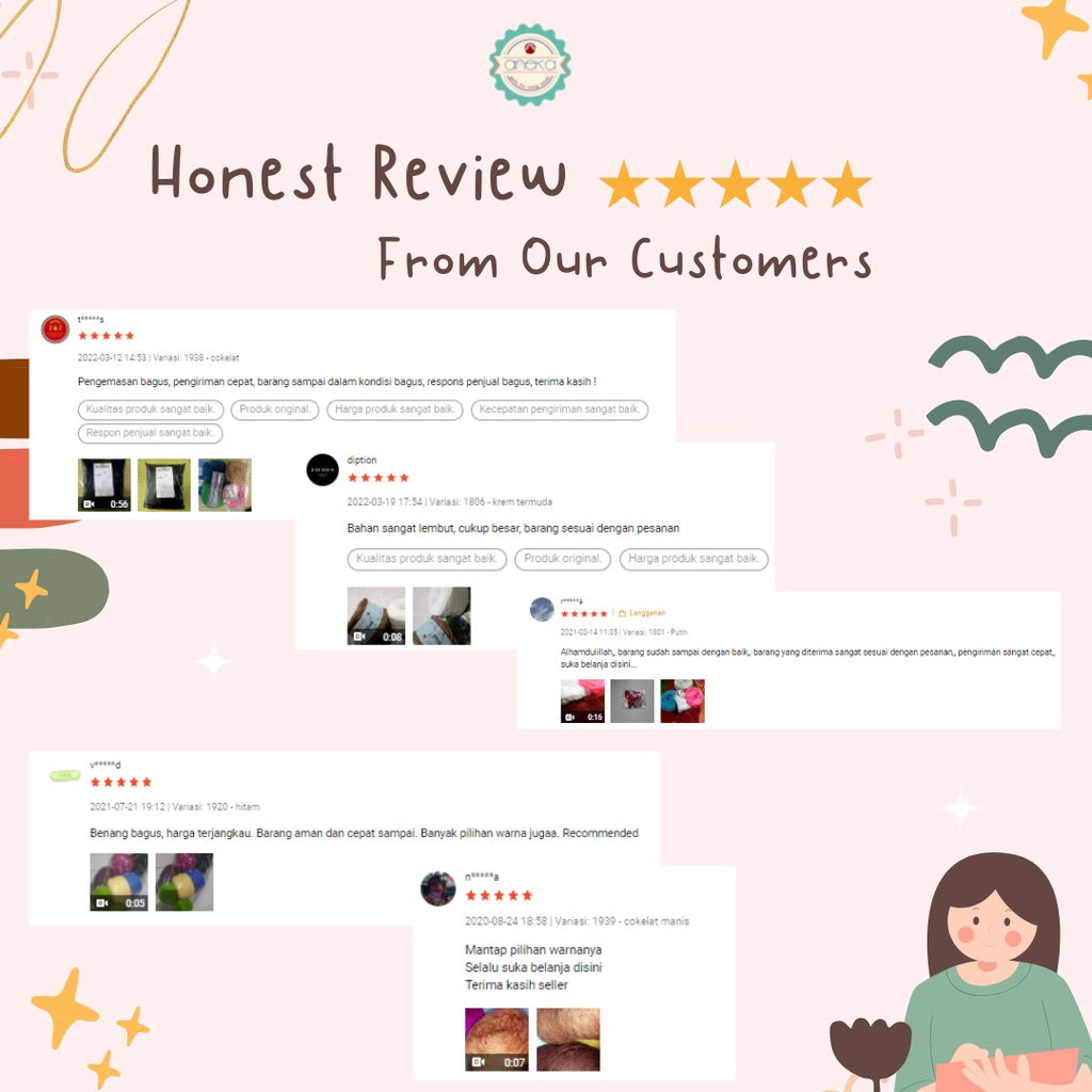 KATALOG - Benang Rajut Wool / Wol / Siet Yarn 30 dan 50 gram - 3