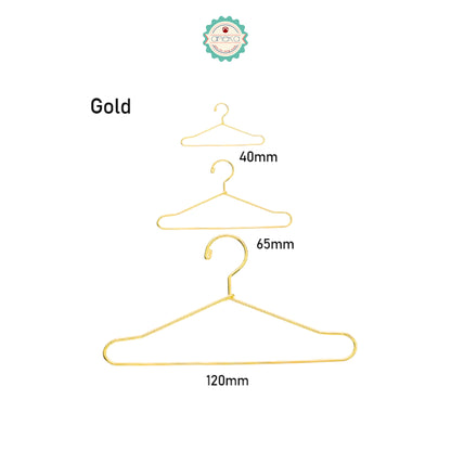 KATALOG - [10 PCS] Hanger Gantungan Mini Baju Boneka / Cute Doll Rack Metal Mini Hanger For Dolls Accessories / Wardrobe for  Clothes