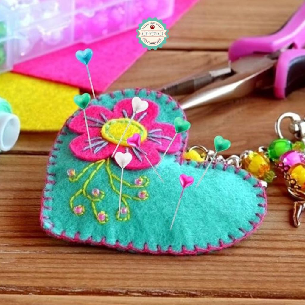 ANEKA - Jarum Pentul Bentuk Love / Bulat / Dressmaker Sewing Pins DIY