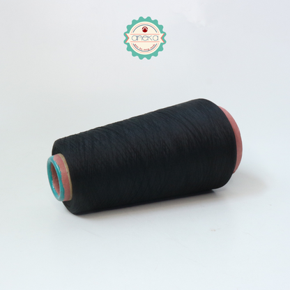 KATALOG - [180gr] Benang Obras Polyester Warna Putih / Hitam