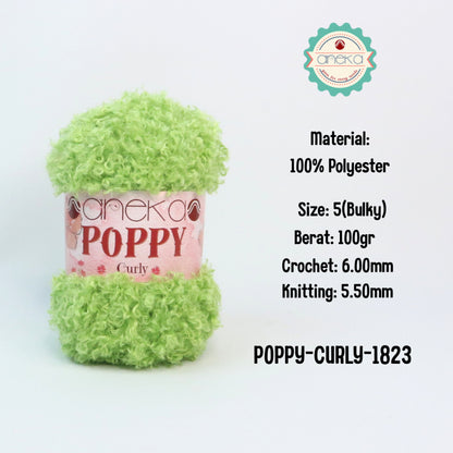 KATALOG - Benang Rajut Knitting Poppy Curly / Crochet Knitting Yarn