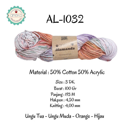 KATALOG - Benang Rajut Alamanda / Hand Dyed Yarn Cotton Yarn / Katun