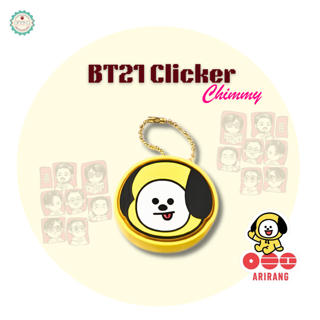 3D PRINT - BTS Fidget Clicker Karakter / Gantungan Kunci Arirang / Special Edition Character BT21 / Keychain / Photo Card Holder /