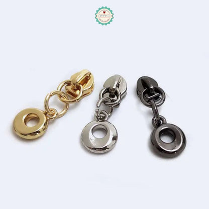 ANK - [2PCS] Kepala Ritsleting Bulat Kecil / Aksesoris Tas / Bag Accessories O Rings Sliders For Nylon Zippers