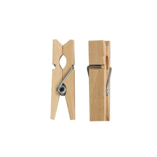 ANEKA - [5PCS] Klip Mini / Wooden Clip / Jepitan Kayu / Jepit Foto Vintage Ukuran 35mm Untuk Menggantung Foto