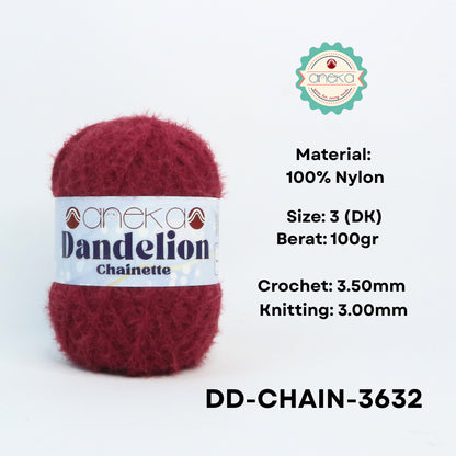 KATALOG - Benang Rajut Knitting Dandelion Chainette / Crochet Yarn Nylon / Nilon