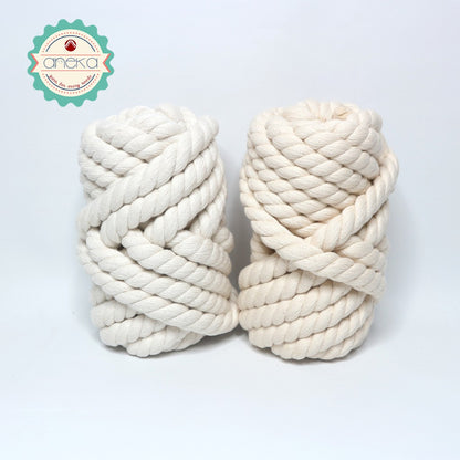 Benang Tali macrame makrame Grade A super katun cotton rope 6, 8, 10, 12 mm 1KG 500GR