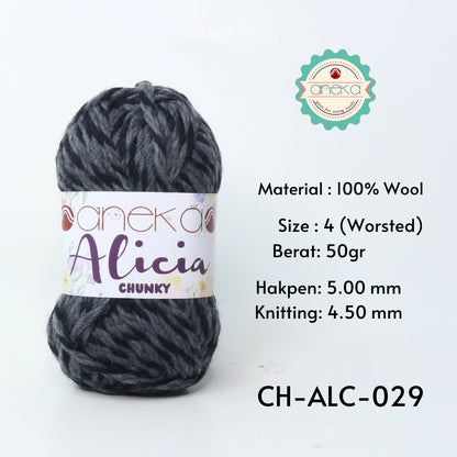 KATALOG - Benang Rajut Alicia Chunky / Wool / Wol Crochet Knitting Yarn