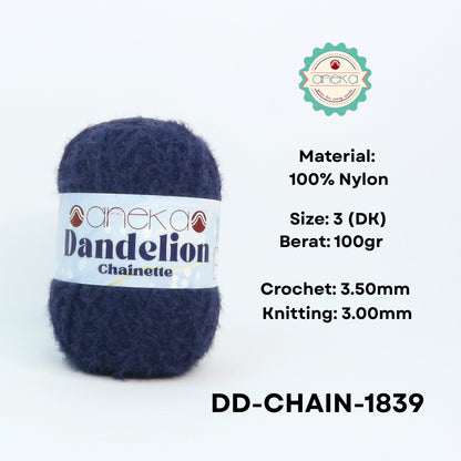 KATALOG - Benang Rajut Knitting Dandelion Chainette / Crochet Yarn Nylon / Nilon