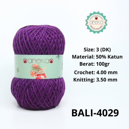 KATALOG -  Benang Rajut Katun Bali ANEKA / Soft Cotton Big Ply made by ANEKABENANG PART 1