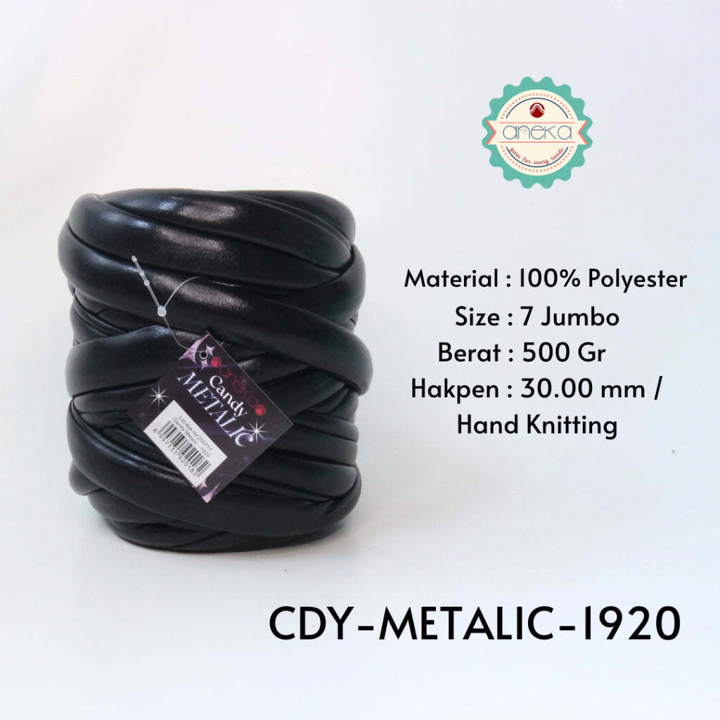 KATALOG - Benang Rajut Candy Metalik / Chunky Metalic Yarn Crochet Knitting Yarn
