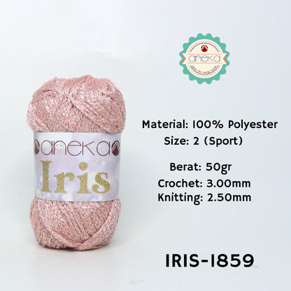 KATALOG - Benang Rajut Iris Glitter / Crochet Knitting Yarn