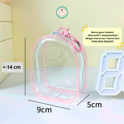 KATALOG - Pouch Transparent PVC with Hook / Tas Boneka Bening Transparant Serbaguna