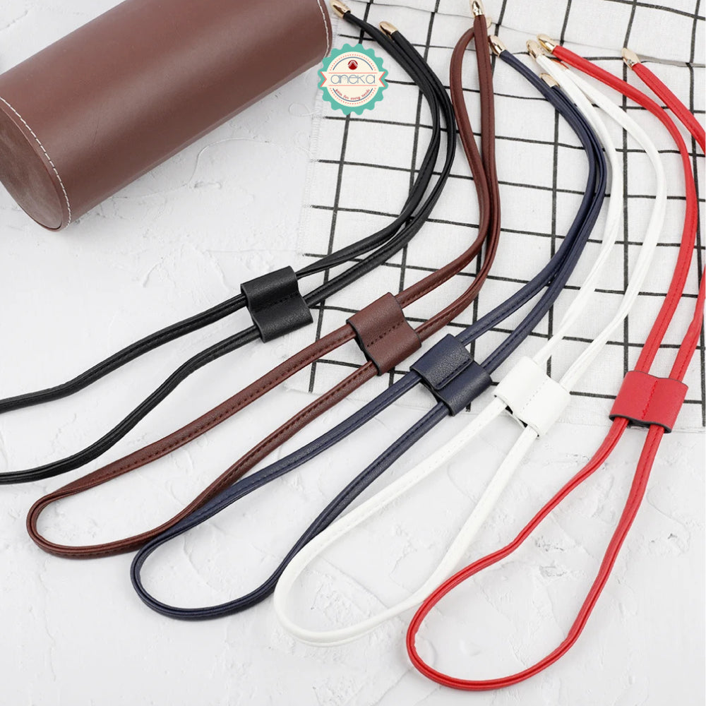 KATALOG - Tali Tas Serut Kulit Sintetis / Women Bucket Bag Drawstring Detachable PU Leather Bag Strap DIY Replacement