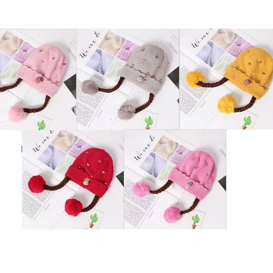 Baby / Children Knitted Hair Pompom Kupuluk Hat [2026]