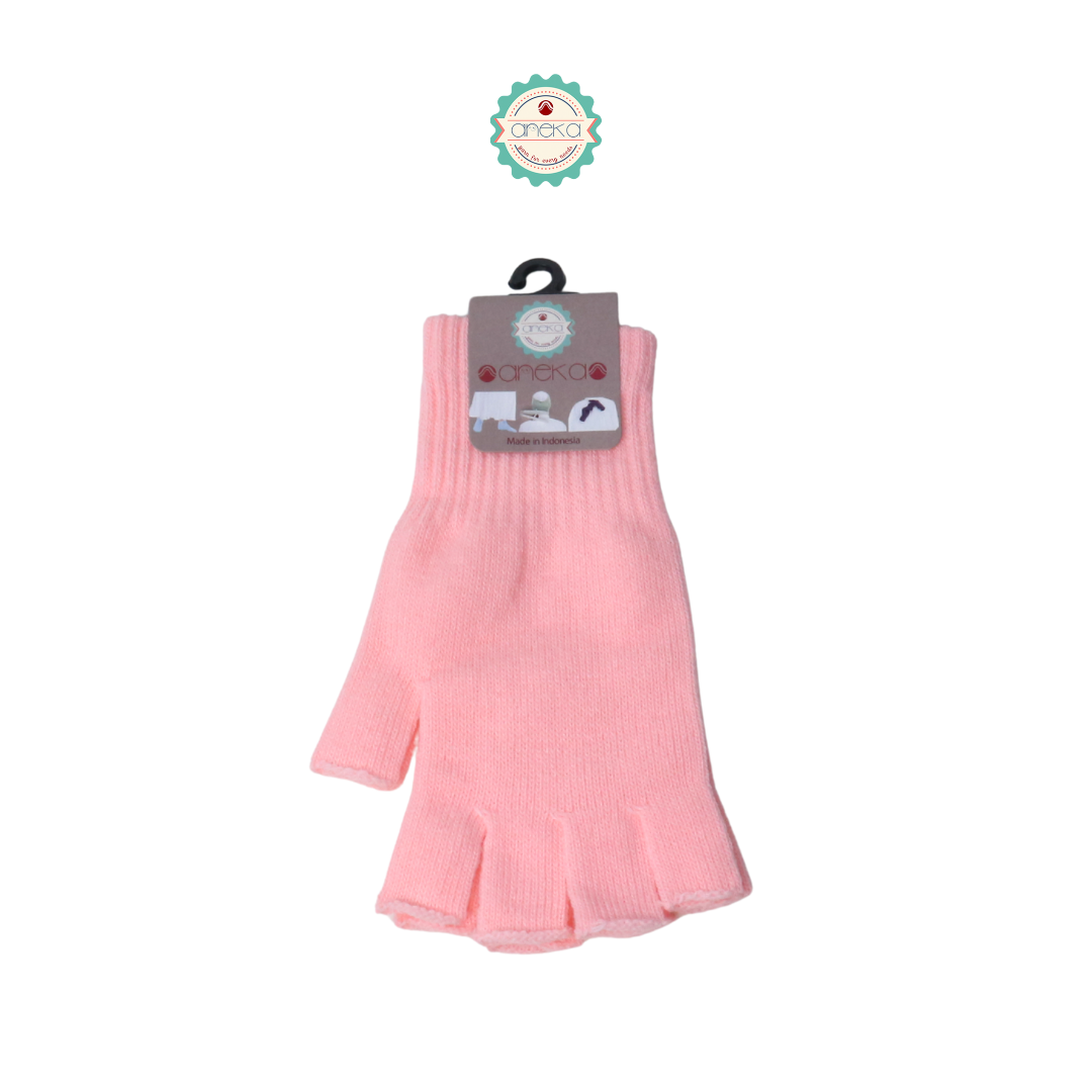 KATALOG - Sarung Tangan Dewasa  Buntung Polos / Knit Gloves