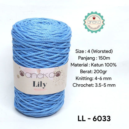 KATALOG - Benang Rajut Lily / Lili / Tambang / Macrame Cotton Rope Yarn