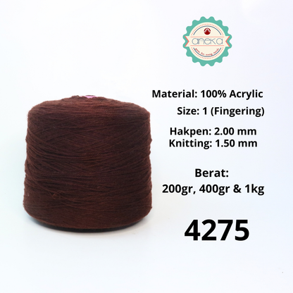 KATALOG -  Benang Rajut Wool Aneka Cones  / Wol / Siet Yarn / Tufting Rug / Karpet - Part 1