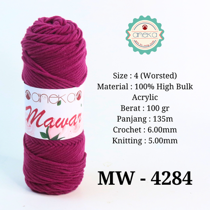 KATALOG - Benang Rajut Mawar / Soft Acrylic Yarn / 8 ply Milk Cotton Worsted / Katun Susu PART 3