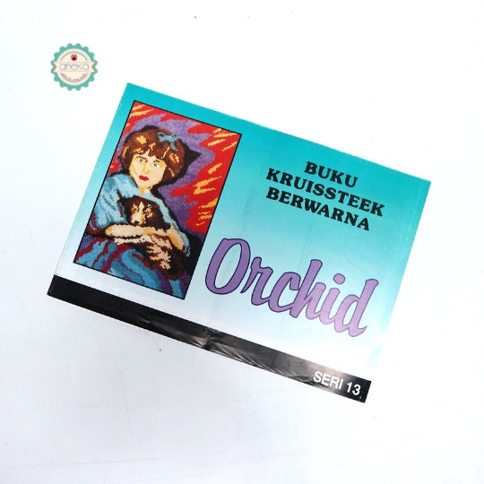 BUKU KRISTIK/CROSS STITCH ORCHID KRUISSTEEK BERWARNA