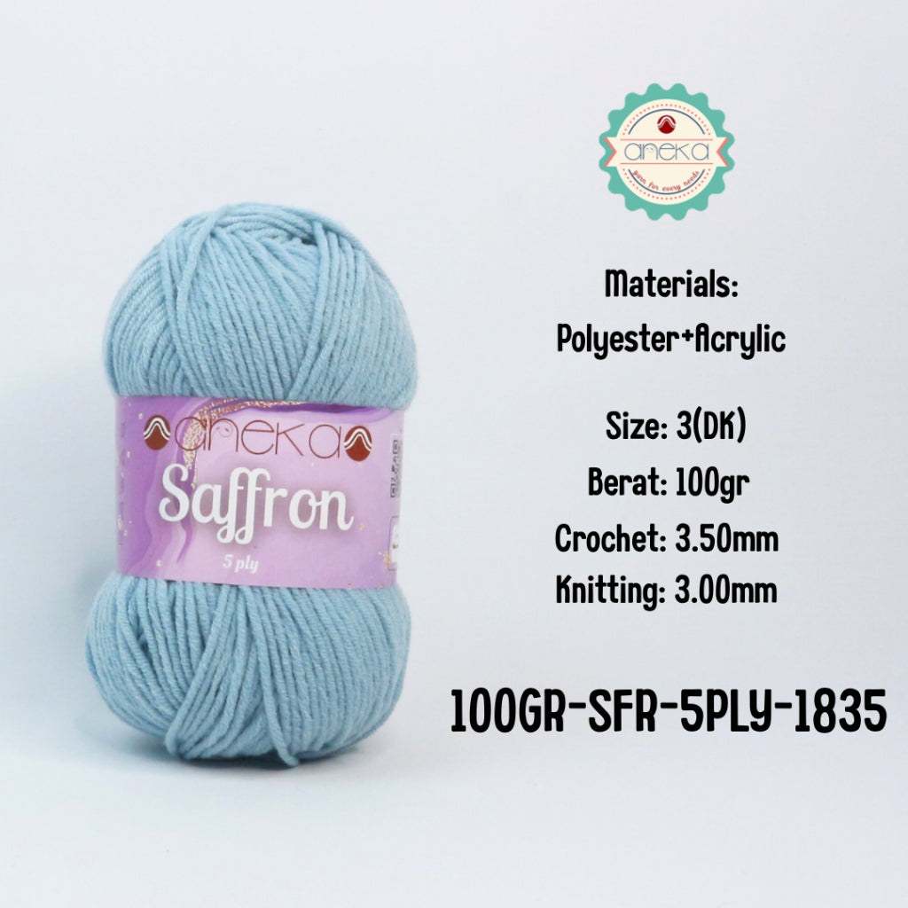 KATALOG - Benang Rajut Saffron 5 Ply 100gr / Crochet Knitting Yarn