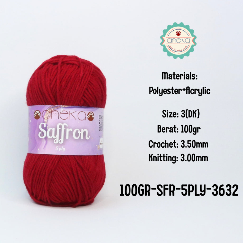 KATALOG - Benang Rajut Saffron 5 Ply 100gr / Crochet Knitting Yarn
