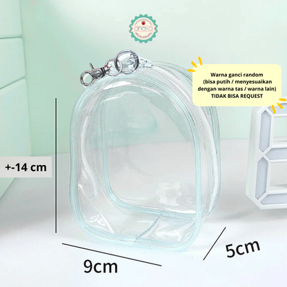 KATALOG - Pouch Transparent PVC with Hook / Tas Boneka Bening Transparant Serbaguna