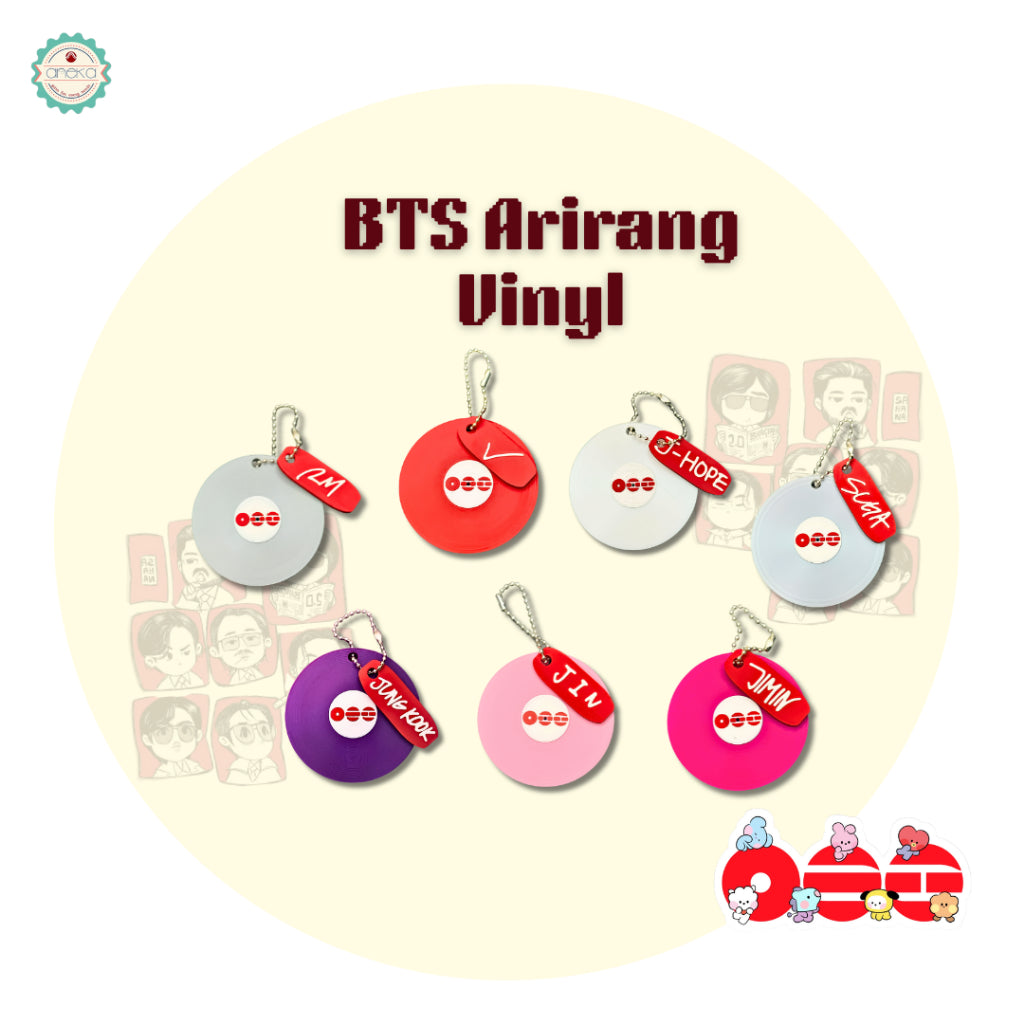 3D PRINT - BTS Fidget Clicker Karakter / Gantungan Kunci Arirang / Special Edition Character BT21 / Keychain / Photo Card Holder /