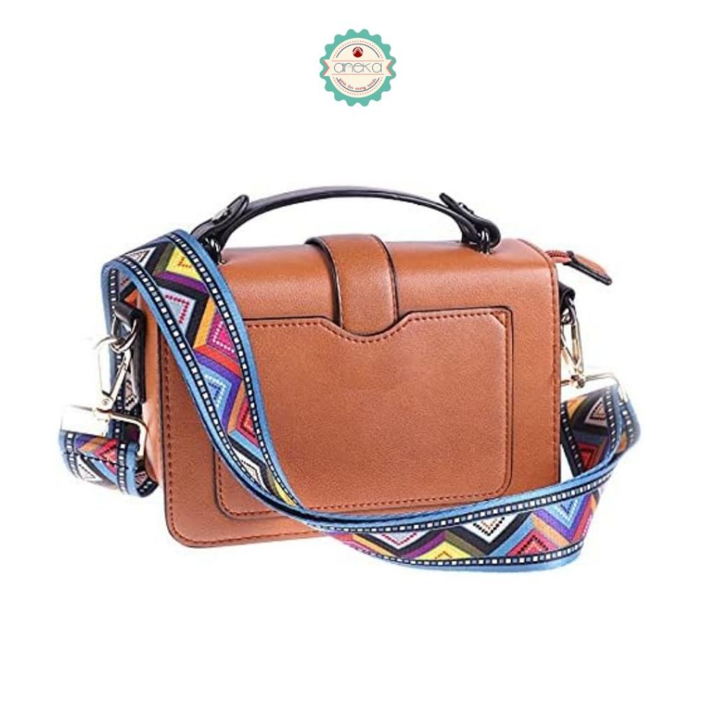 ANEKA - Tali Strap Tas Motif / Nylon Bag Strap Woman Colored for Crossbody Accessories Adjustable