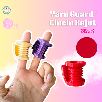 ANEKA - 3D Print Peralatan Rajut Cincin Rajut / Yarn Guard for Crochet