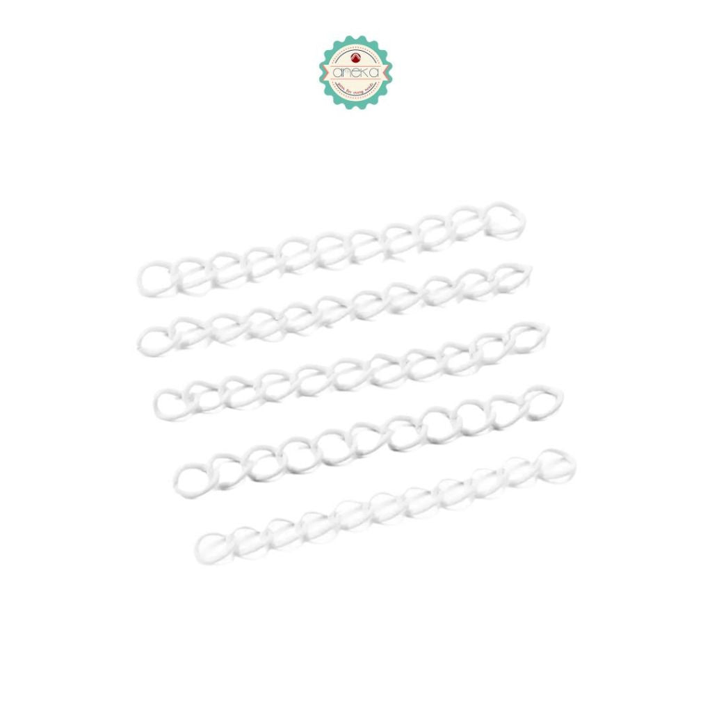 ANEKA - [5PCS] Rantai Konektor Warna 5cm /  Extended Extension Tail Chain Lobster Connector Jewelry