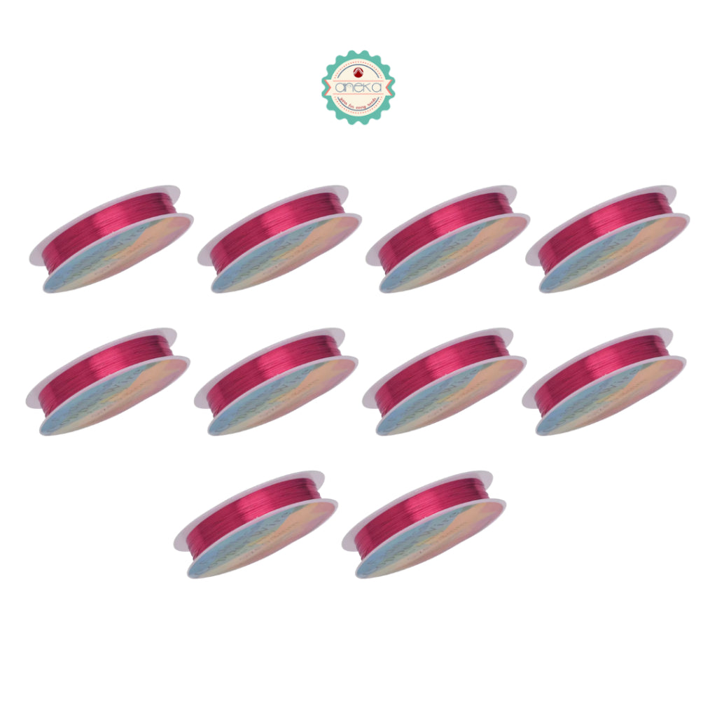 KATALOG - [1 SLOP] Kawat Stainless / Steel Wire For Bracelet / Tiger Tail Beading / 10 PCS