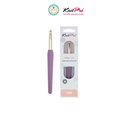 KNITPRO - Vybe Single Ended Crochet Hooks / Alat Rajut Hakpen