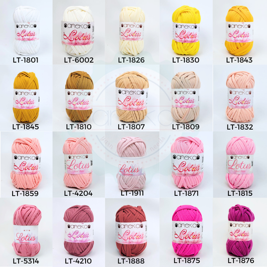 KATALOG - Benang Rajut Lotus / TShirt / Kaos Yarn PART 2