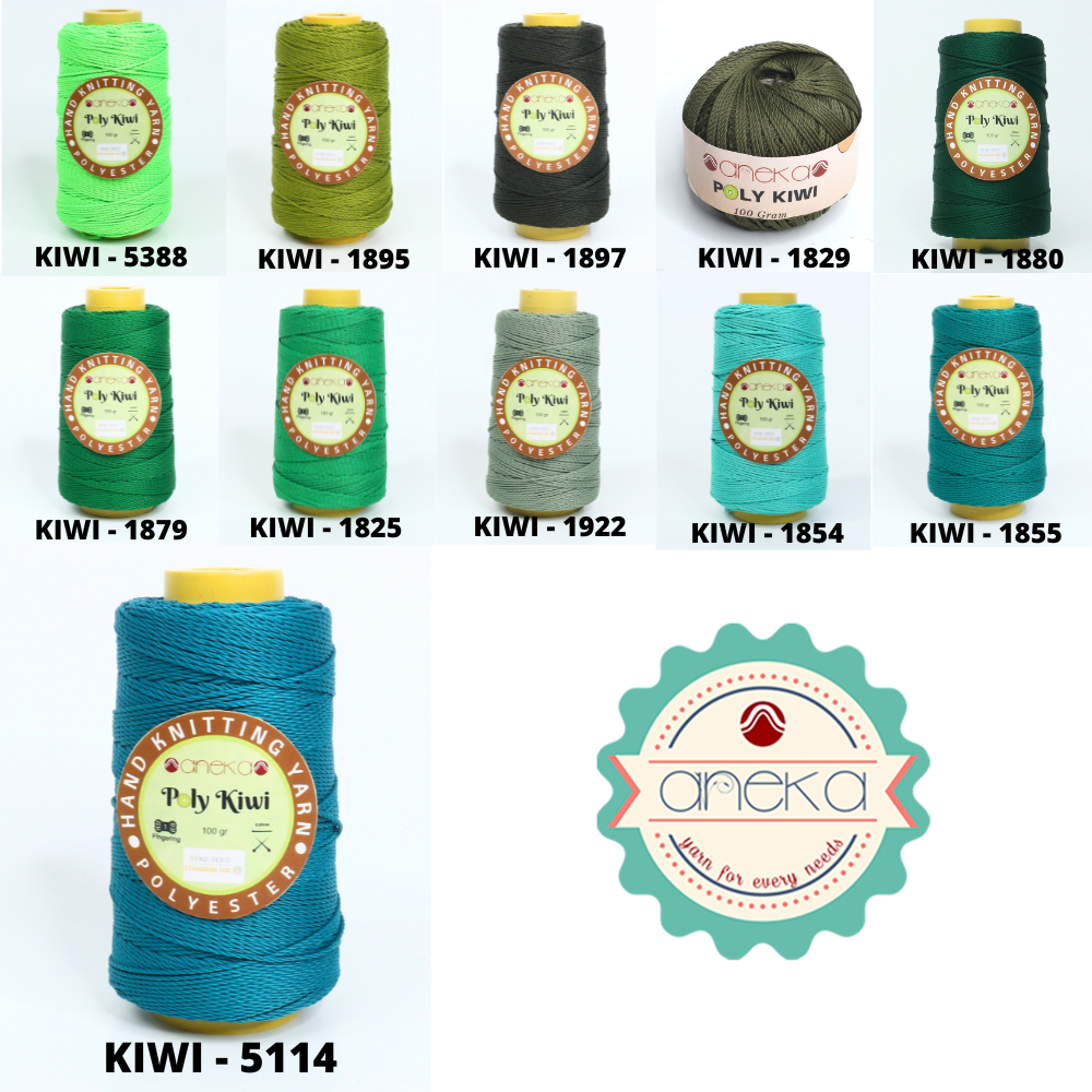 Katalog - Benang Rajut Poli / Poly Kiwi Yarn - PREMIUM - Part 1