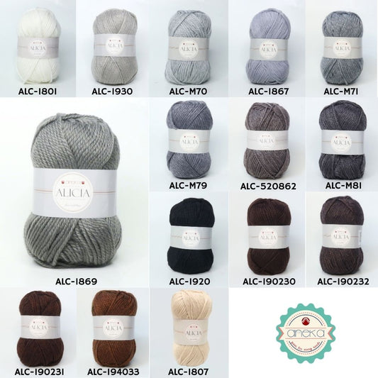 KATALOG - Benang Rajut Wool Alicia / Crochet Knitting Yarn - Part 1