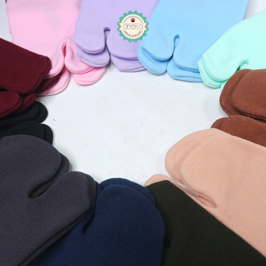 ANEKA - Colored Nylon Nylon Socks / Thumbs / Muslimah / Muslim - Plain