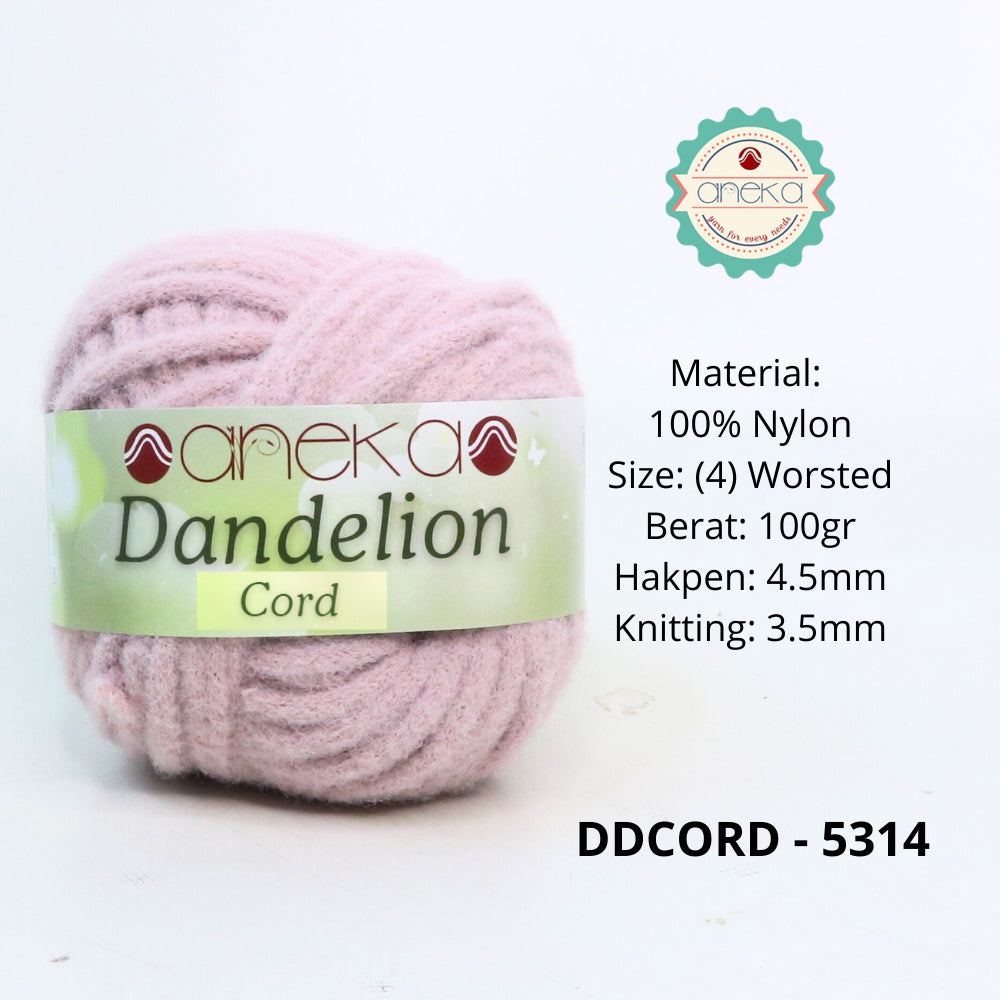 KATALOG - Benang Rajut Dandelion Cord / Crochet Knitting Cord Yarn