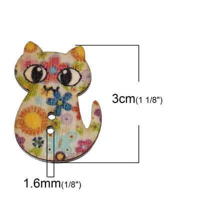 ANEKA - [5PCS] Kancing Kayu / Wooden Button Seri Natural