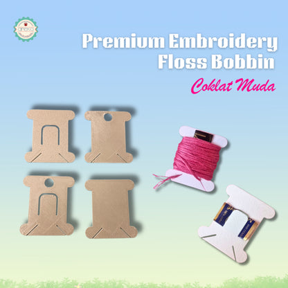 ANEKA - [10PCS] 3D Print Bobbin Card / Papan Benang Jahit Rajut
