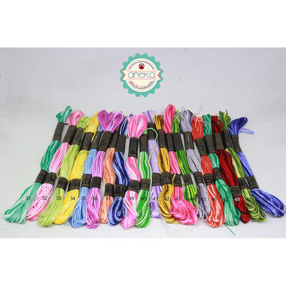 KATALOG - Benang Rajut Sulam / Embroidery Thread Merk Rose - Gradasi - SATUAN - Part 4