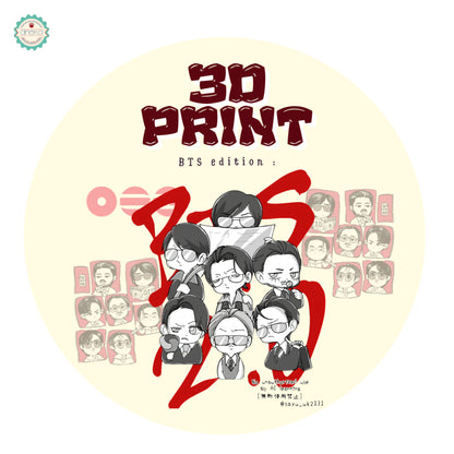 3D PRINT - BTS Fidget Clicker Karakter / Gantungan Kunci Arirang / Special Edition Character BT21 / Keychain / Photo Card Holder /