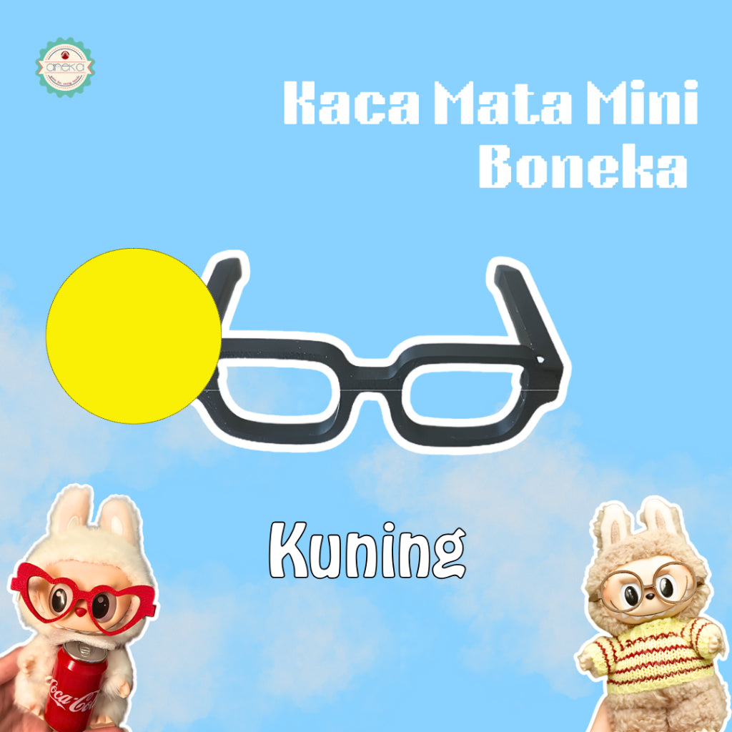 KATALOG - 3D Print Kaca Mata Boneka Unik Lucu / Dolls Glassses / Toy Accessories