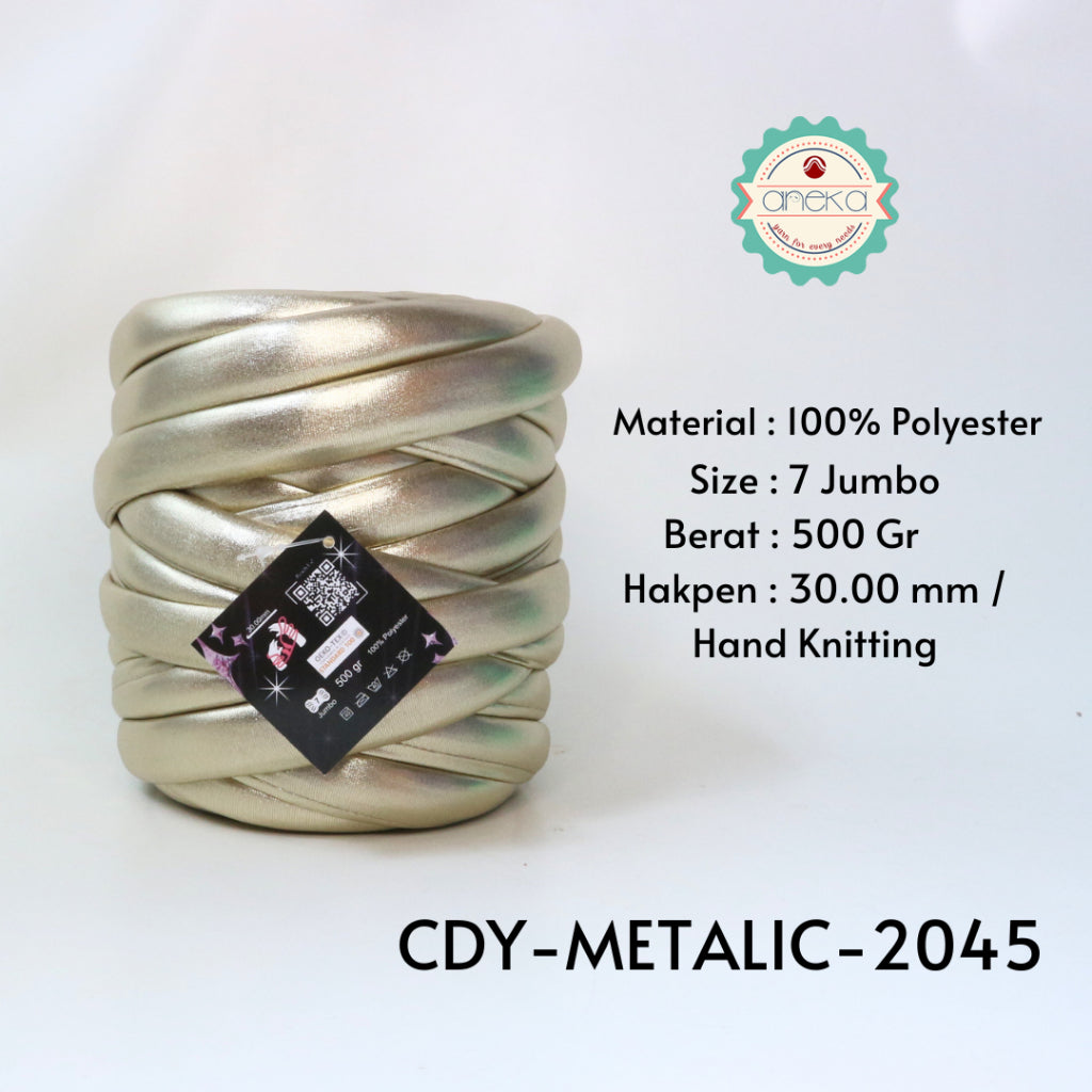 KATALOG - Benang Rajut Candy Metalik / Chunky Metalic Yarn Crochet Knitting Yarn