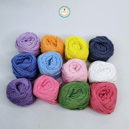 ANEKA - [12 PCS] Benang Rajut Macrame Pack Mix Colors / Makrame Yarn DIY