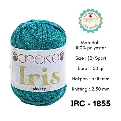 KATALOG - Benang Rajut Iris Chunky / Glitter Yarn Crochet Knitting